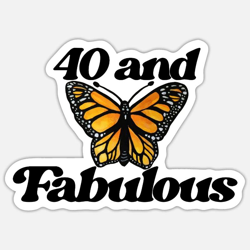 Monarch Ember Wing Sticker size S (10 x 10 cm)