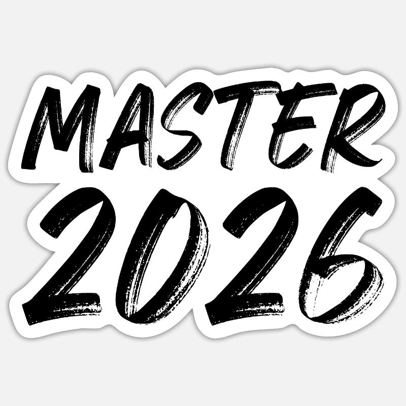 Master 2026 - Sticker size S (10 x 10 cm) - white matte