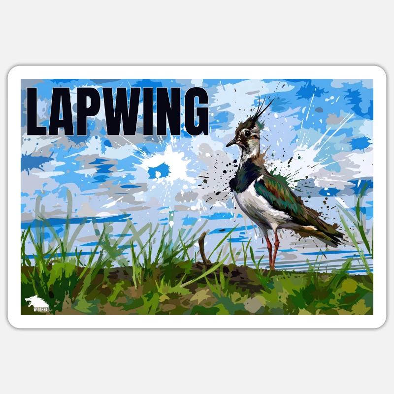 LAPWING - Sticker size S (10 x 10 cm) - white matte