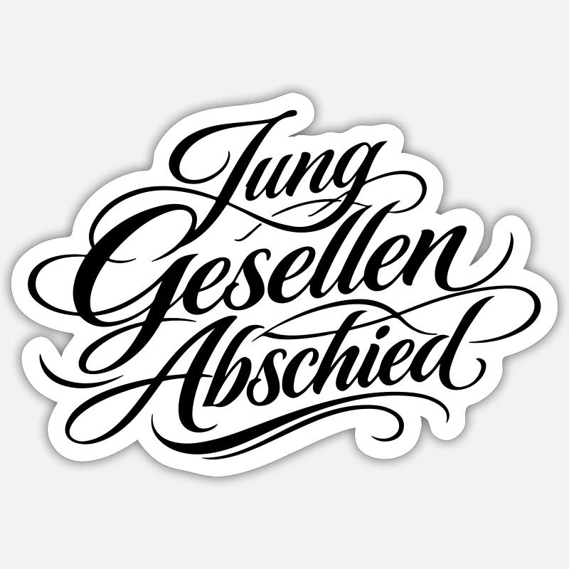 Junggesellen Abschied Jga Sticker Größe S (10 x 10 cm)