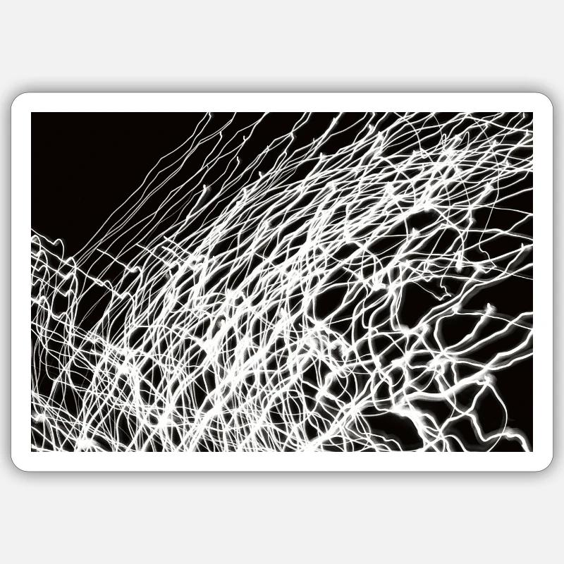 Lichtspiele 3 - Sticker taille S (10 x 10 cm) - blanc mat