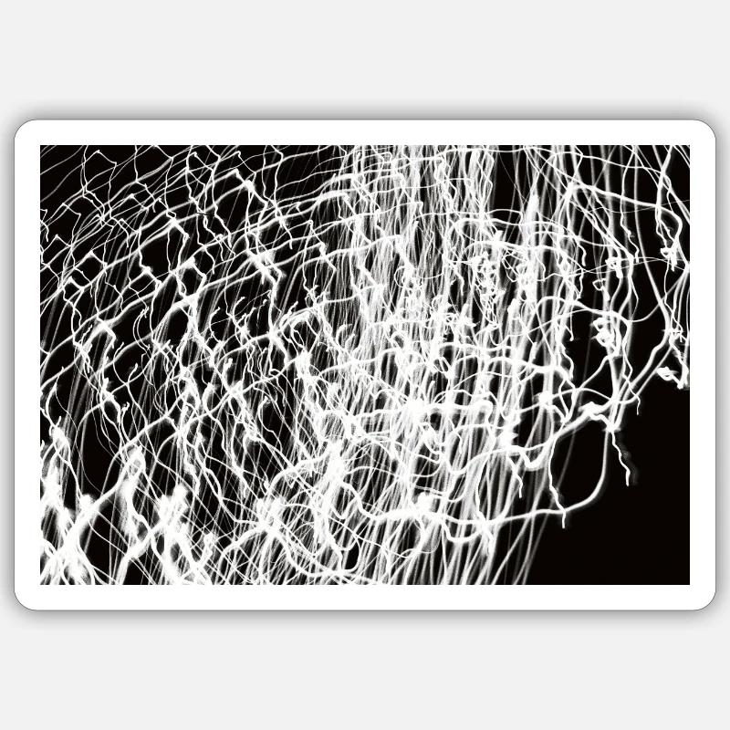 Lichtspiele 4 - Sticker Größe S (10 x 10 cm) - Mattweiß