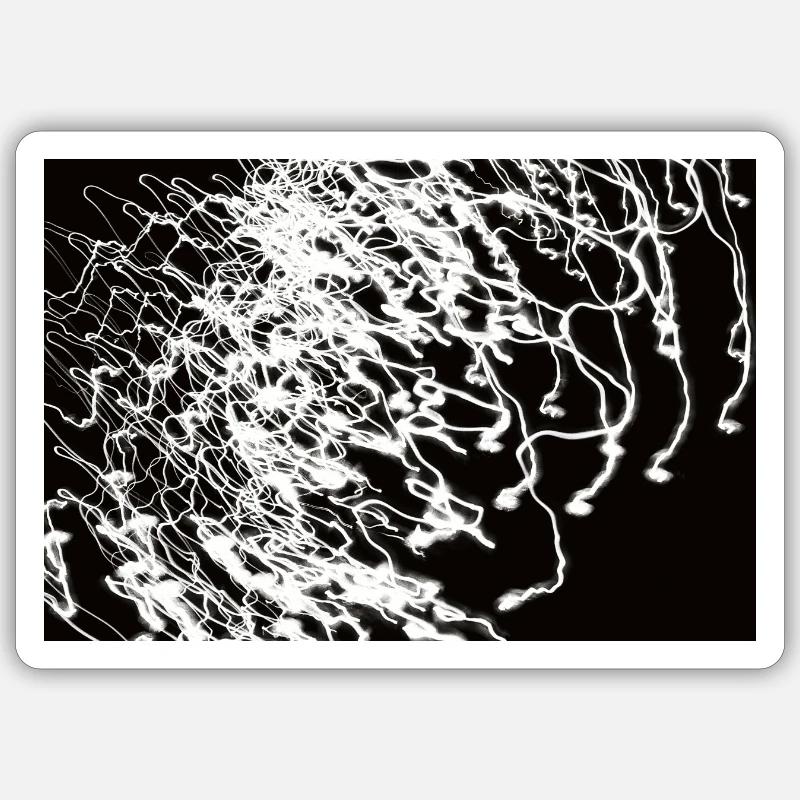 Lichtspiele 5 - Sticker taille S (10 x 10 cm) - blanc mat