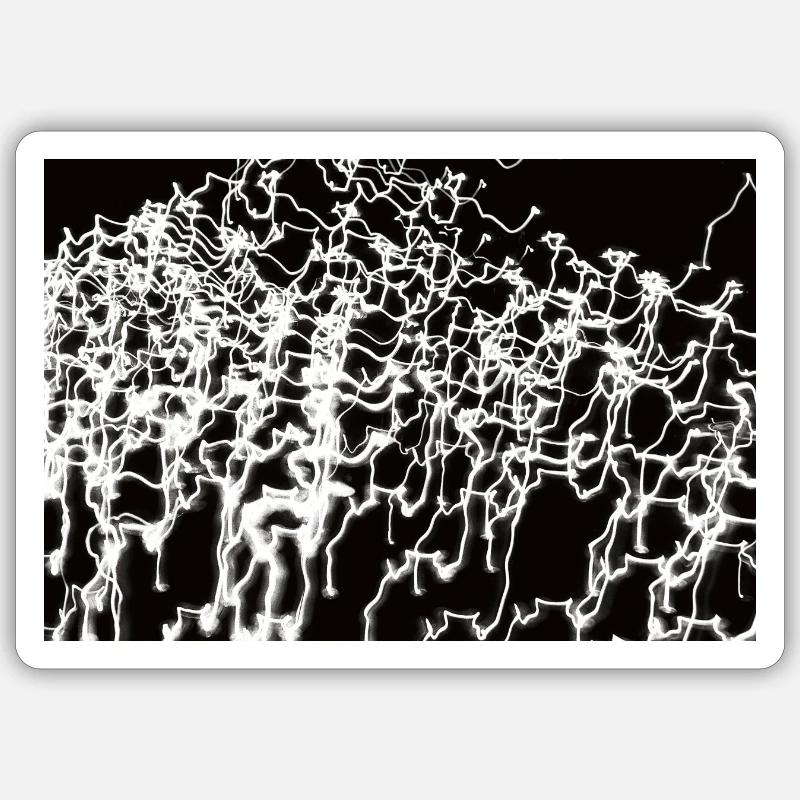 Lichtspiele 7 - Sticker size S (10 x 10 cm) - white matte