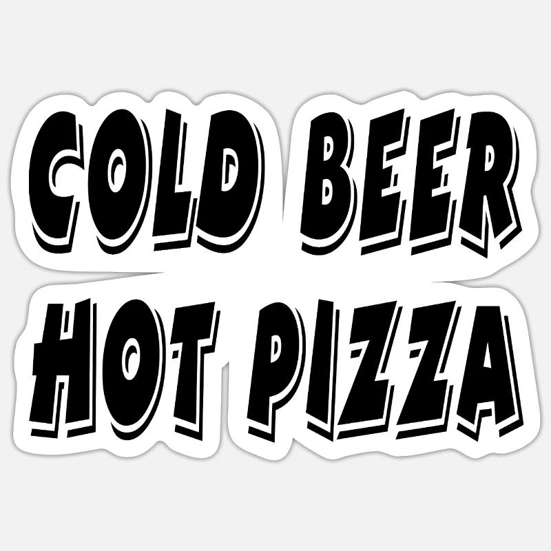 Bière - Sticker taille S (10 x 10 cm) - blanc mat