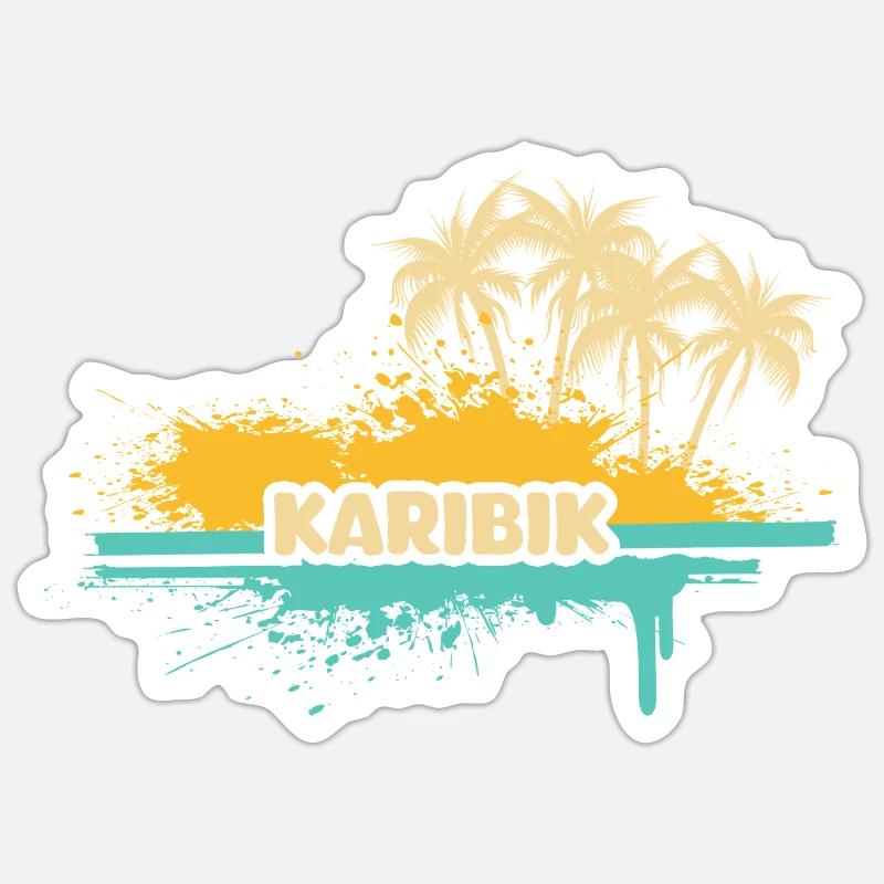 Vacanza Caraibi Sticker formato S (10 x 10 cm)