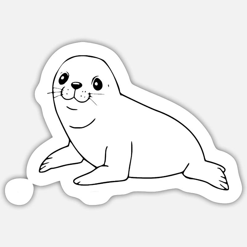 Scellage scellant scellement - Sticker taille S (10 x 10 cm) - blanc mat