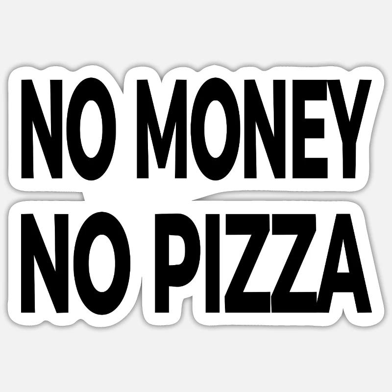 Pizza - Sticker size S (10 x 10 cm) - white matte