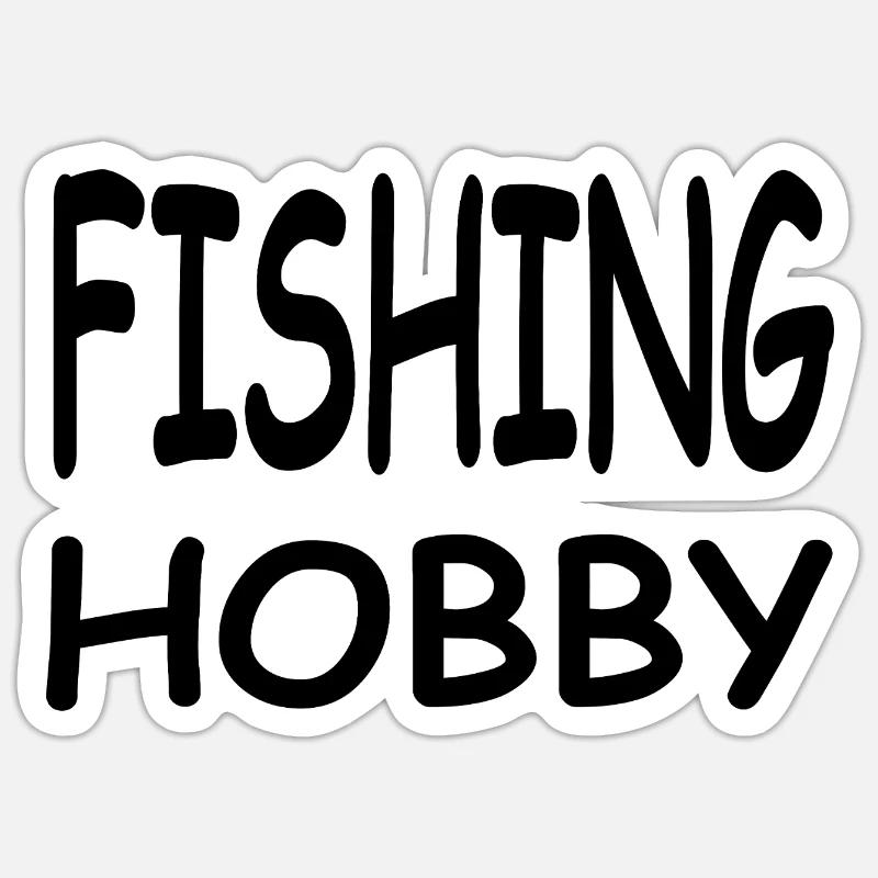 Angling - Sticker size S (10 x 10 cm) - white matte