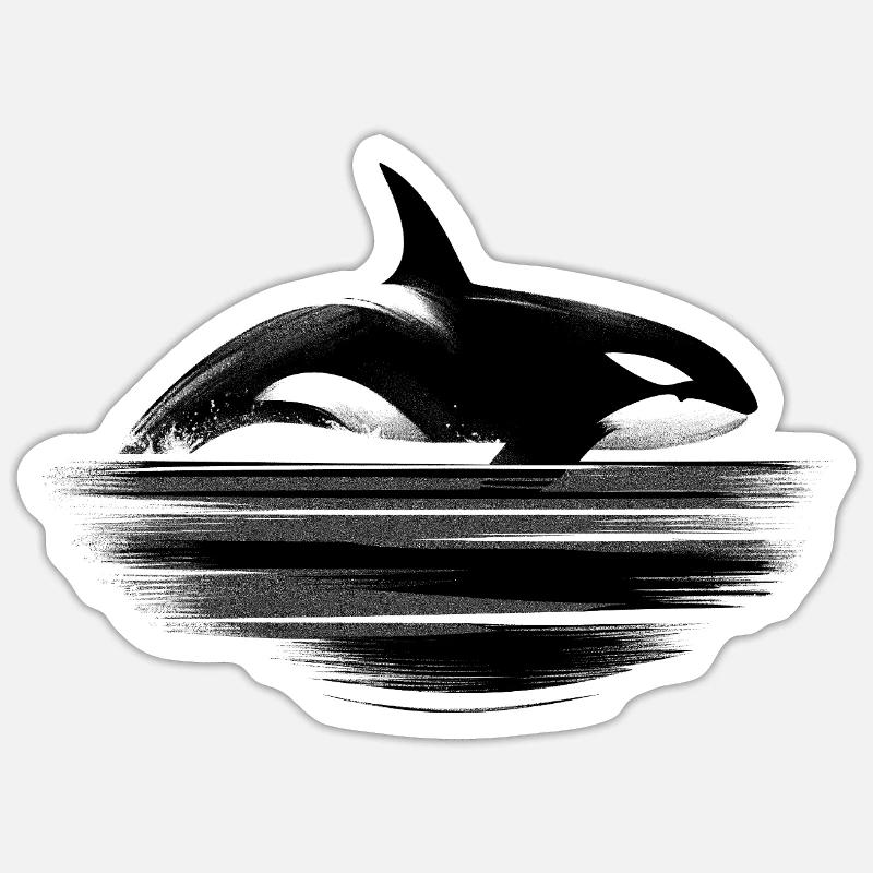 Orque Sticker taille S (10 x 10 cm)