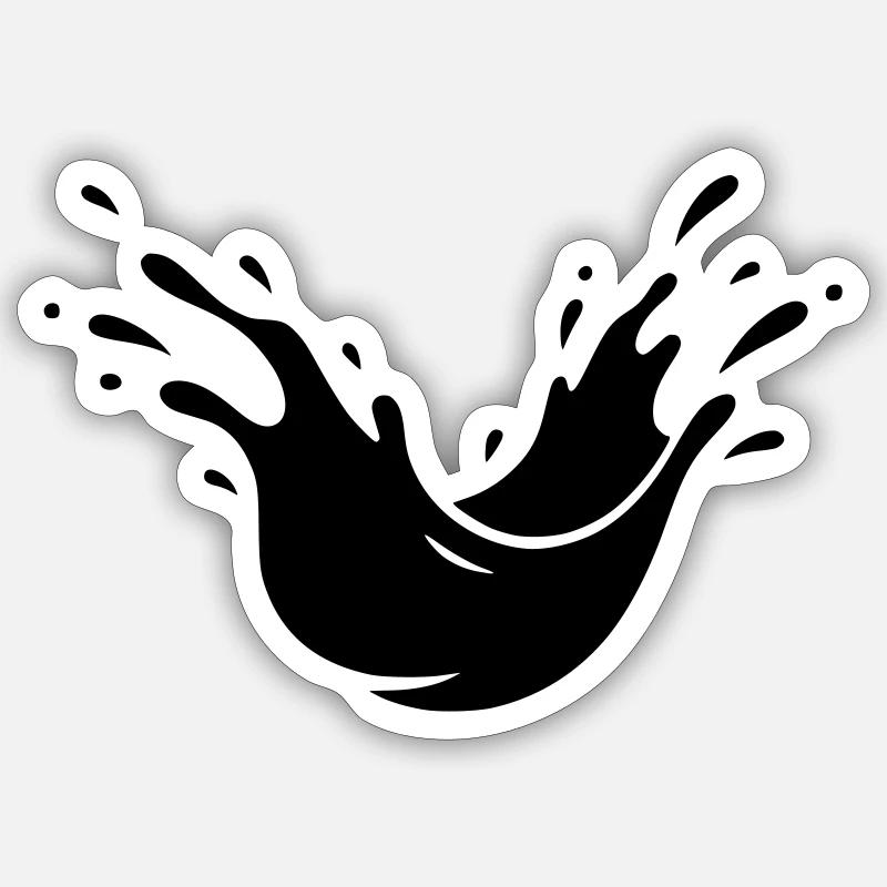 Mud Splash Dirt Splash Sticker size S (10 x 10 cm)