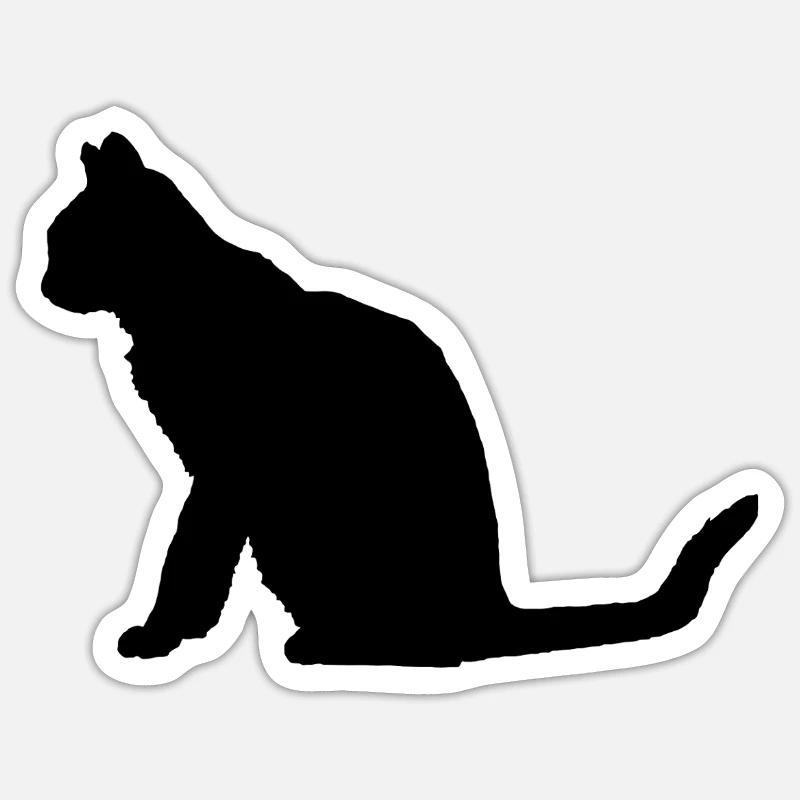 Katze Sticker Größe S (10 x 10 cm)