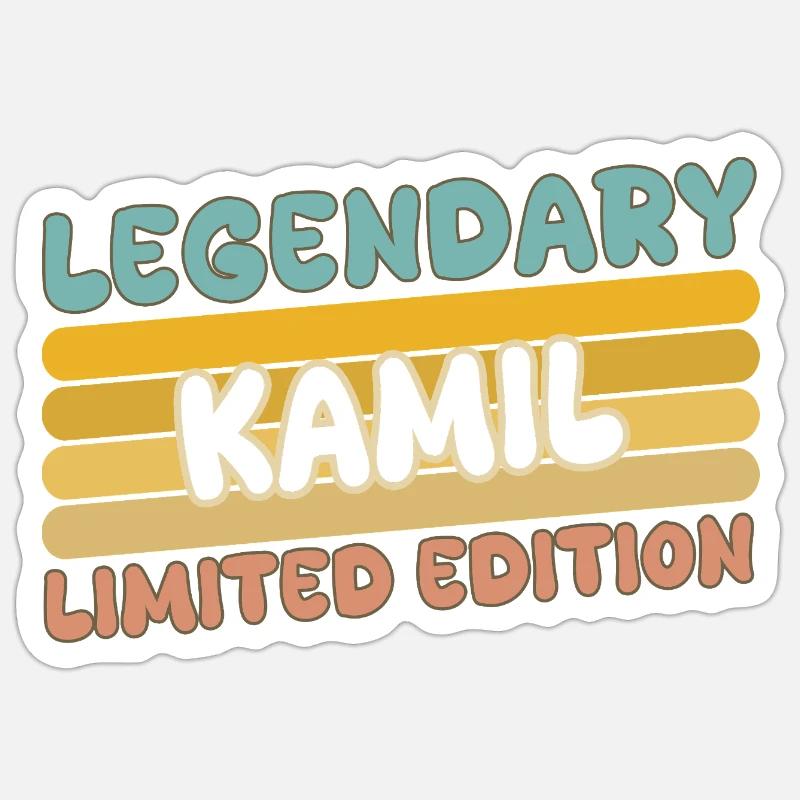 Kamil - Sticker size S (10 x 10 cm) - white matte
