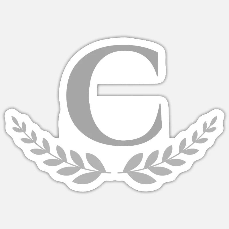 C - Sticker Größe S (10 x 10 cm) - Mattweiß