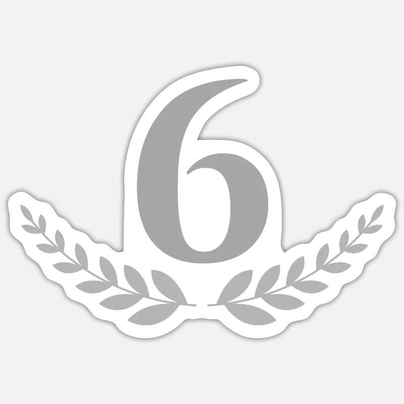 6 - Sticker size S (10 x 10 cm) - white matte
