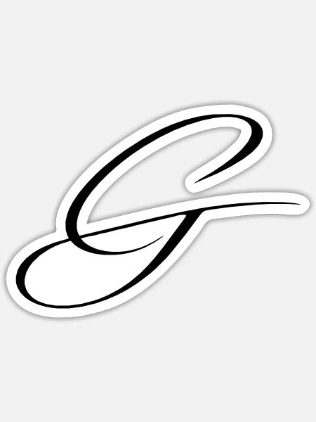Name mit Anfangsbuchstabe G Greta Gabriel - Sticker Größe S (10 x 10 cm) - Mattweiß