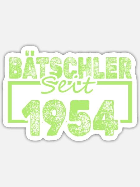 1954 - Sticker Größe S (10 x 10 cm) - Mattweiß