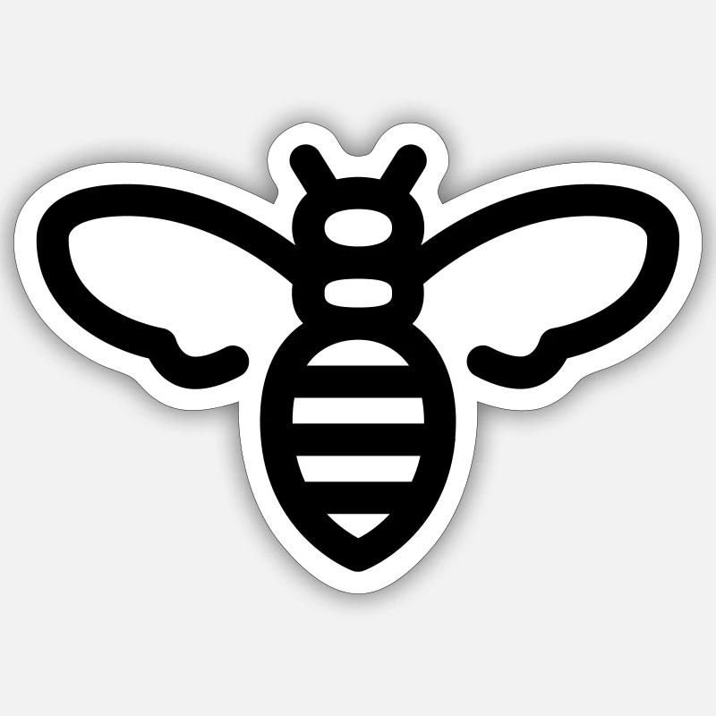 Biene Sticker Größe S (10 x 10 cm)