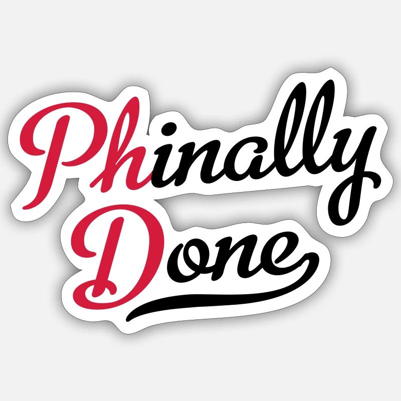 Doktortitel Sticker Größe S (10 x 10 cm)