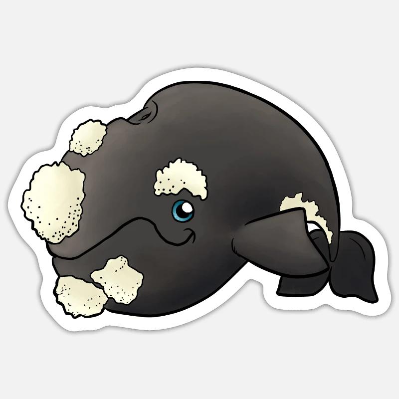 Petit sud Glattwal (Südkapper) - Sticker taille S (10 x 10 cm) - blanc mat