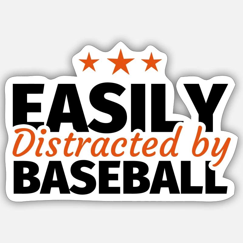 Baseball baseball player gift Sticker size S (10 x 10 cm)