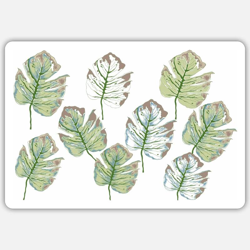foliage pattern Sticker size S (10 x 10 cm)