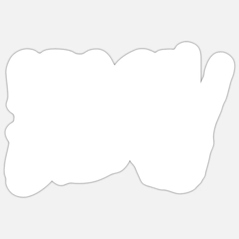 Peace Bro - Sticker taille S (10 x 10 cm) - blanc mat