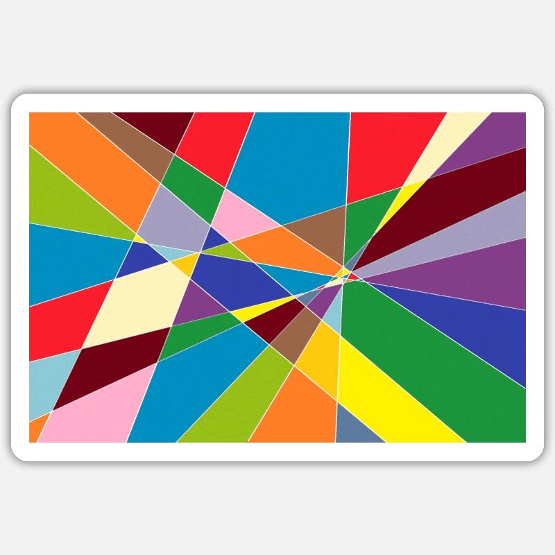 ABSTRAIT 23-05-2018 - Sticker taille S (10 x 10 cm) - blanc mat