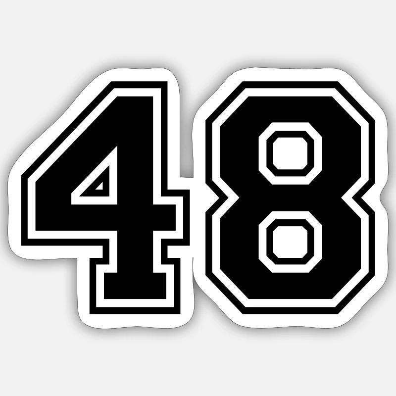 48 Sticker Größe S (10 x 10 cm)