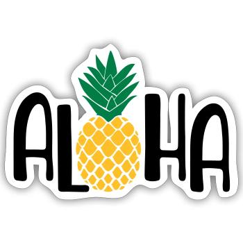 sommer - Sticker størrelse S (10 x 10 cm) - mat hvid - Foran