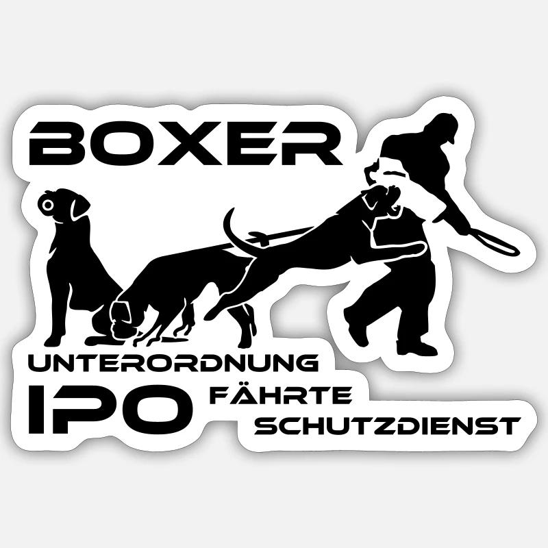 404 Boxer IPO / VPG - Sticker Größe S (10 x 10 cm) - Mattweiß