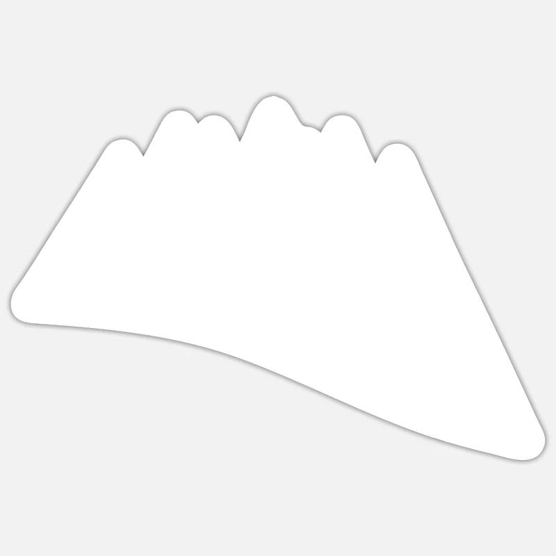 Vtt - Sticker taille S (10 x 10 cm) - blanc mat