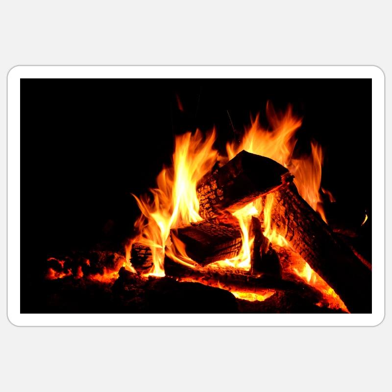 campfire Sticker size S (10 x 10 cm)