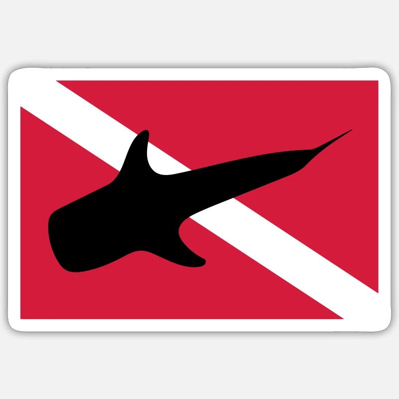 Requin-baleine Sticker taille S (10 x 10 cm)