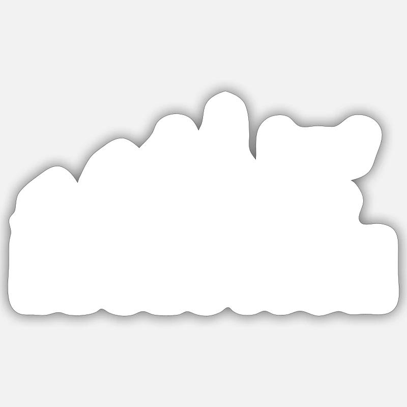 EVOLUTION WEIGHTLIFTING gift - Sticker size S (10 x 10 cm) - white matte