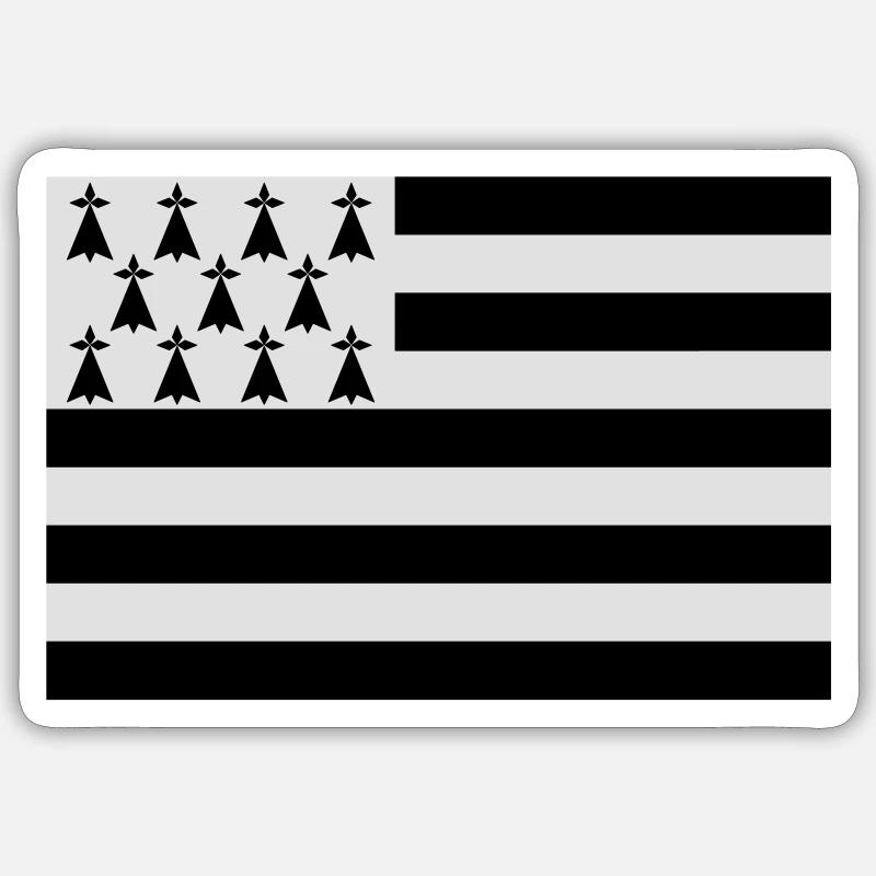 Brittany! - Sticker size S (10 x 10 cm) - white matte