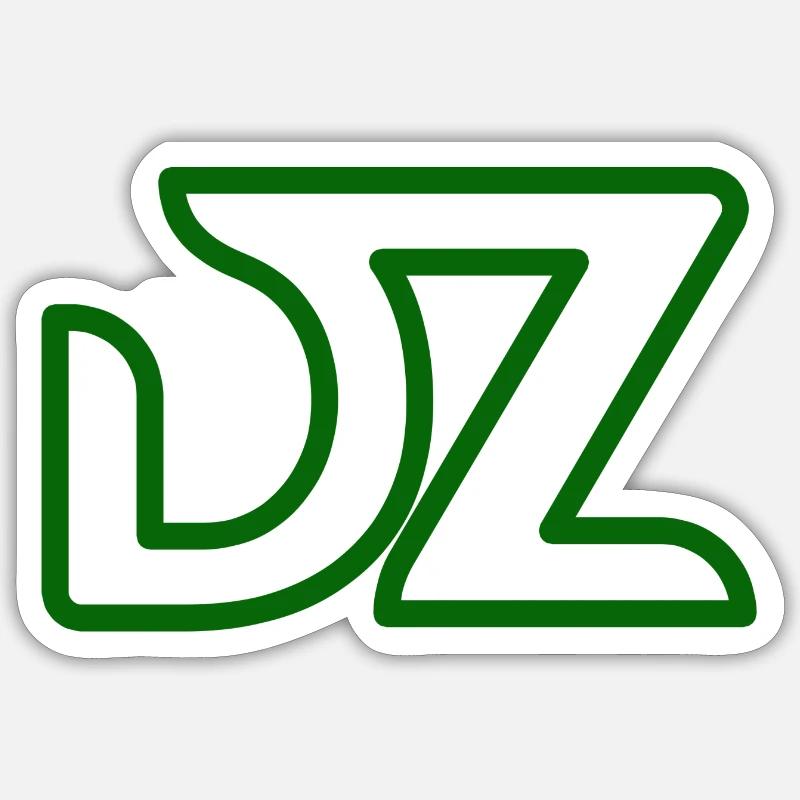 DZ Algérie - Sticker taille S (10 x 10 cm) - blanc mat