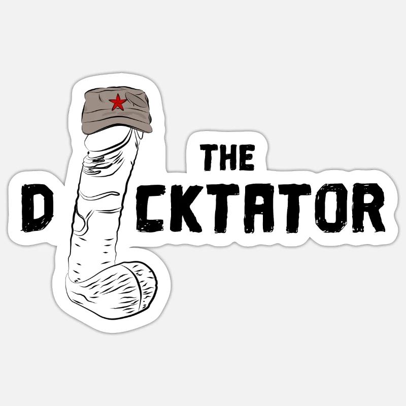 Il pene Dicktator (Dick, dittatore pun pun) Adesivo