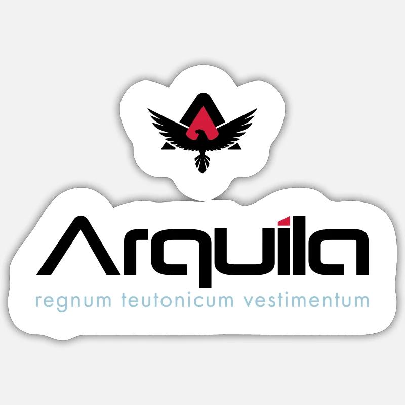 Arquila Adler - Sticker Größe S (10 x 10 cm) - Mattweiß