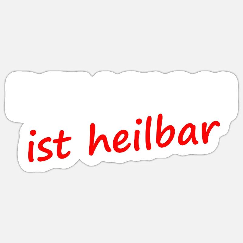 Religion is curable - Sticker size S (10 x 10 cm) - white matte