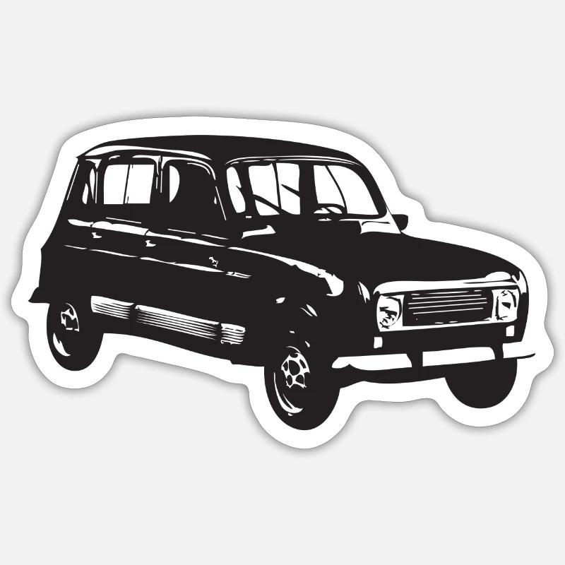 R4 - Naklejka rozmiar S (10 x 10 cm) - biały matowy