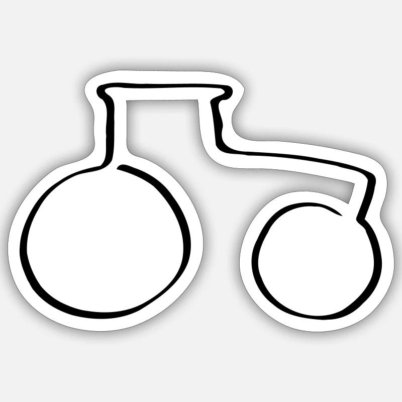 Line tractor Sticker size S (10 x 10 cm)