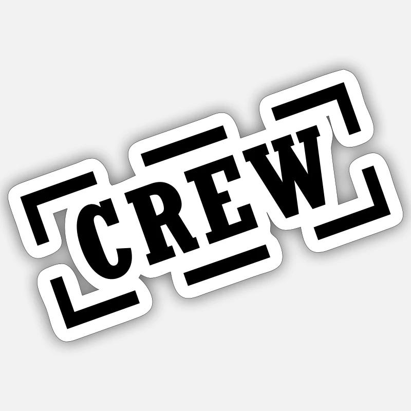 crew Sticker Größe S (10 x 10 cm)