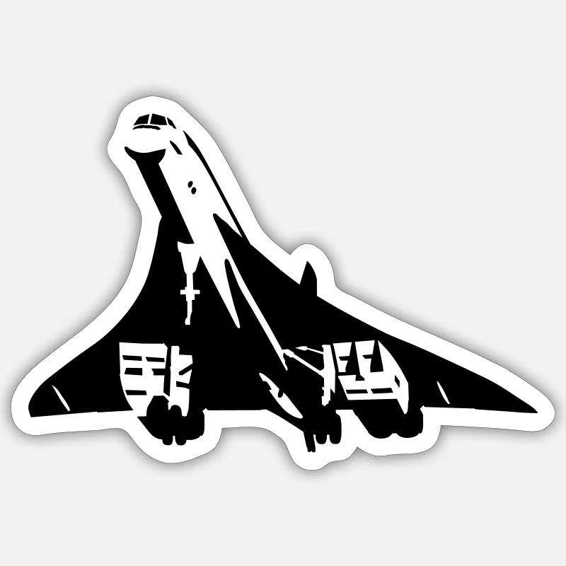 jet - Sticker taille S (10 x 10 cm) - blanc mat