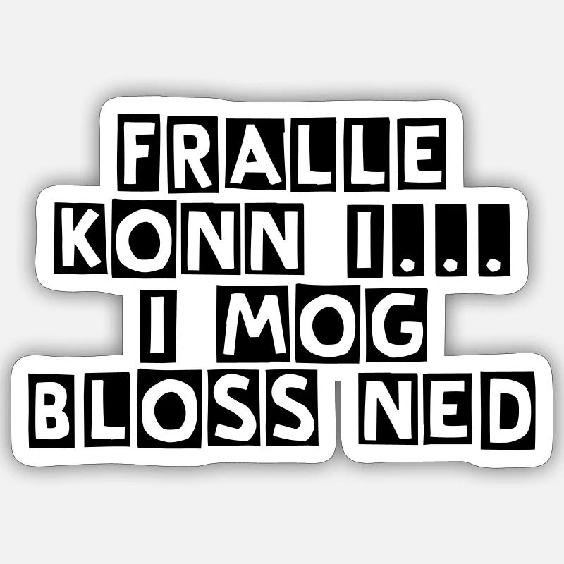 i mog ned... Sticker Größe S (10 x 10 cm)