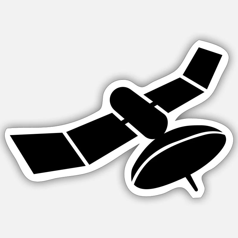 Satellite - Sticker size S (10 x 10 cm) - white matte