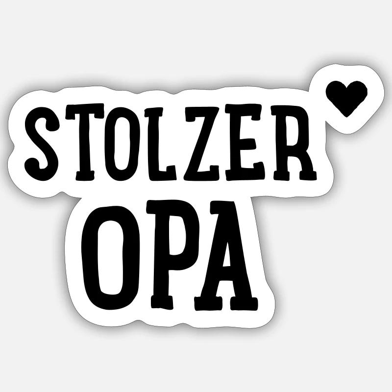 Stolzer Opa Sticker Größe S (10 x 10 cm)