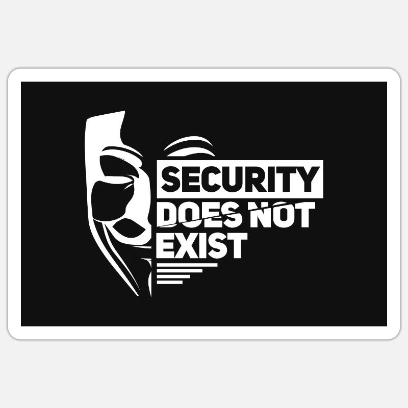 hacker - Sticker size S (10 x 10 cm) - white matte