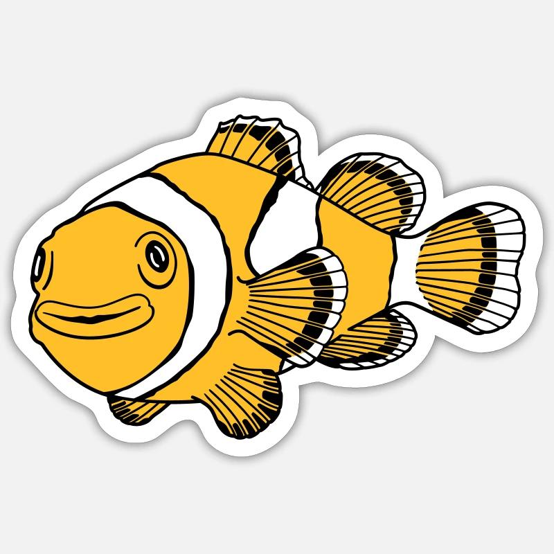 Clownfisch Sticker Größe S (10 x 10 cm)