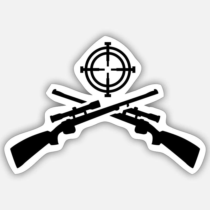 Rifle Sticker size S (10 x 10 cm)